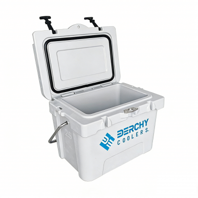 25qt Small Size Rotomolded Cooler With Aluminum Handle Leak-Proof Portable Ice Chest for Picnic Beach