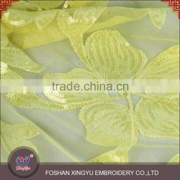 Sale High Quality Factory Latest Embroidery Designs Wholesale Sequin 100% Polyester Mesh Fabric photo-5