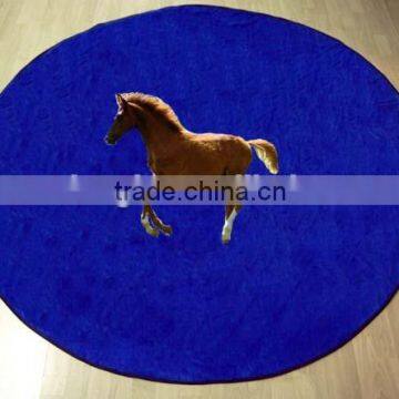 round reactive printing beach towel