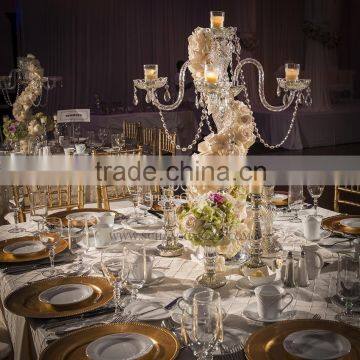 luxury crystal candelabra for wedding decoration