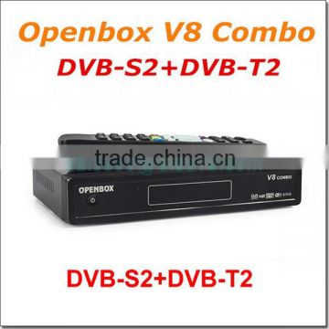 Openbox V8 combo dvb-s2 dvb-t2 satellite receiver dvbt2 dvb- s2 support cccam, IPTV,bikey