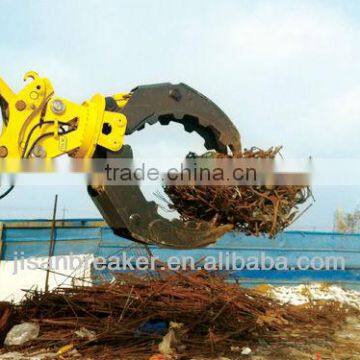 solid HYUNDAI excavator clamps,HYUNDAI excavator grab,rotating grapple