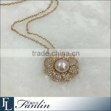 2015 Lastest Sunflower Pearl Pendant Design photo-2