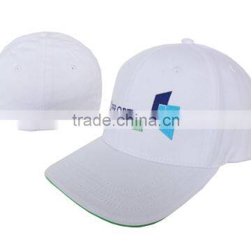 High Quality Printed Green 6 Panel Fitted Baseball Hat