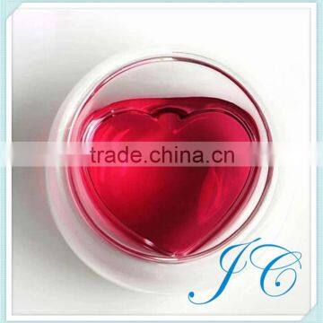 High quality LOVE glass cup for wholesale