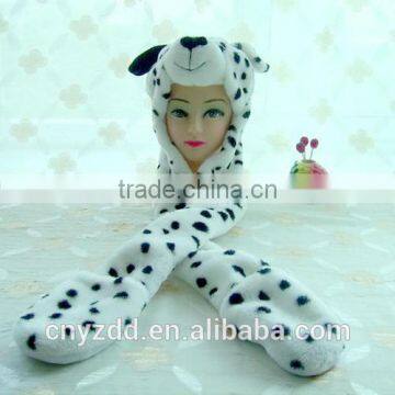 wholesale plush animal hats/plush animal head hats