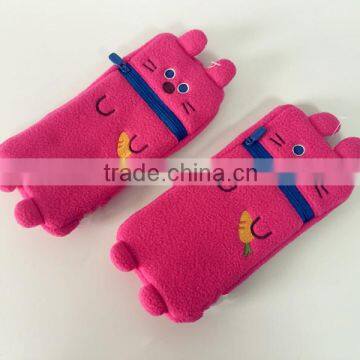 polyester Lovely cat pencil case for girls