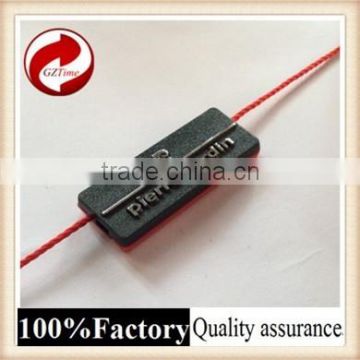 Fashional good quality plastic seal tag with logo string rifd nail tag