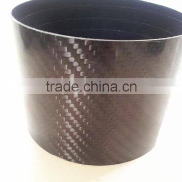 glossy 3k weave carbon fiber muffler pipe