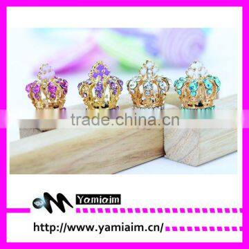 Great Gift Girly Crown Shape dust plug for iphone etc