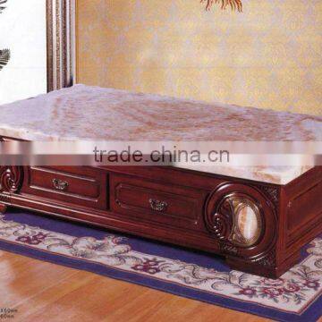 wholesale cheap classical tempered glass&metal coffee end table TA-024