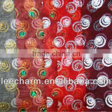 Spray Paint Sequin Metallic Fabric