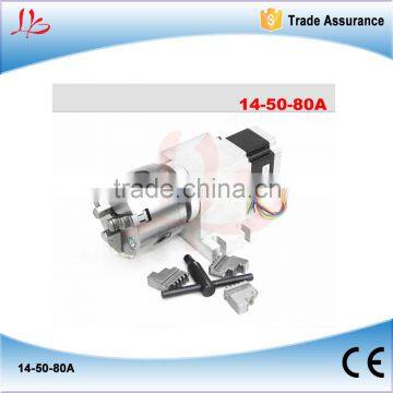 3 jaw Chuck 80mm CNC 4th axis harmonic drive 14-50-80A