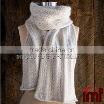 Cashmere Cozy Chevron Chunky Knit Wrap Scarf