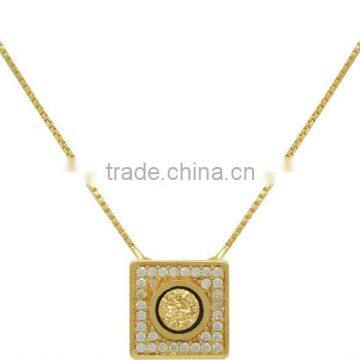 Necklaces, with natural stone, GOLD PLATED