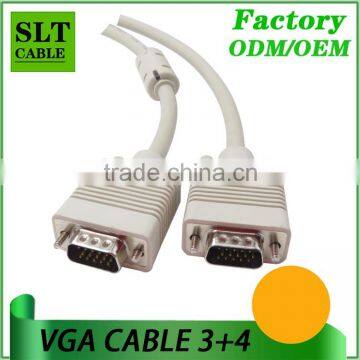 SLT Factory Outlet VGA Cable 15pin for computer monitor projector laptop hdtv LCD etc multimedia 1.5m 3m 5m 10m 15m 20m 25m 30m