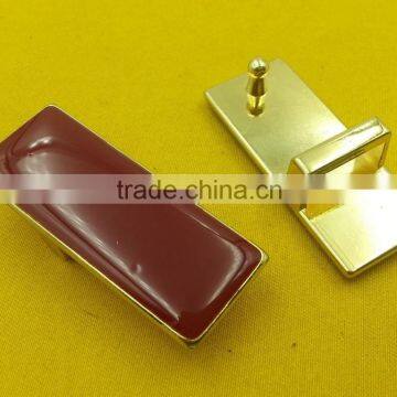 16mm Inner Gold NF Red Enamelled Buckles For Ladies Belt -- MD5594 photo-2