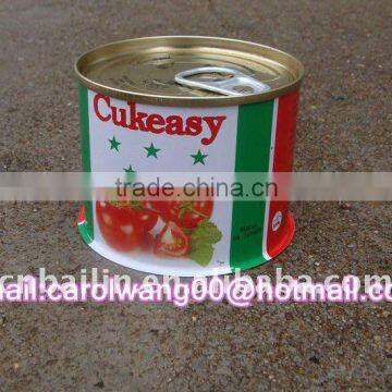pure canned tomato paste 210g 28-30% with favorable price