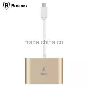 Fashion Baseus 2A 155mm Type-C Aluminum Alloy USB Data Cable To VGA HUB Adapter For TV Game Box Compute TB-0402