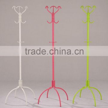 Metal colorful coat stand, rack