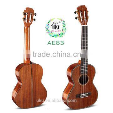 China wholesale 26'' all solid mahogany ukulele with ukulele case