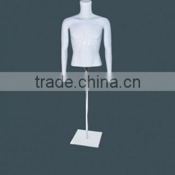 xufeng supply high quality dress form male glossy white mannequins