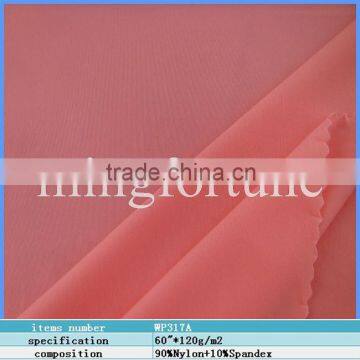 Plain weft knitting nylon spandex microfiber textile fabric importers