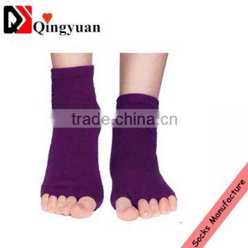 women toe open yoga sport socks