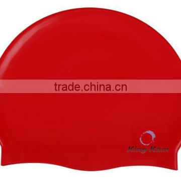 Red silica gel swimming cap water-proof swimming pool swimming cap