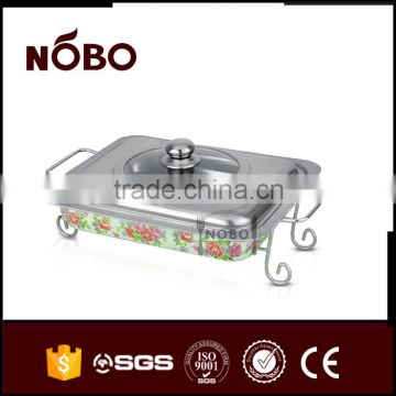 printing chafing dish stainless steel with conbination lid