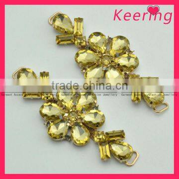 Wholesale metal hot sale ladies shoe buckles WCK-932