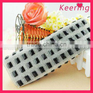 fashion hotfix rhinestone mesh trimming WRT-005