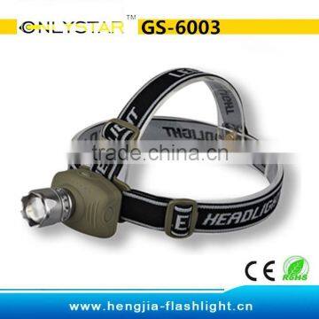 GS-6003 led headlamp with cre Q5 bulb