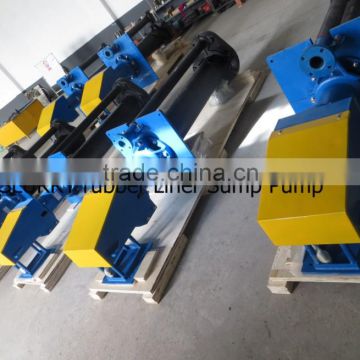 Mining Rubber/metal liner vertical slurry pump