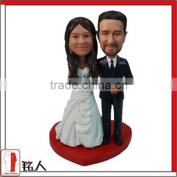 custom unique bobblehead wedding cake toppers