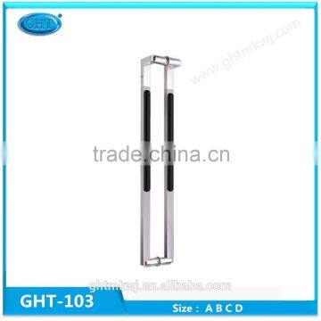 Wholesale Price Door Wooden And Stainless Steel Handles.Glass Door