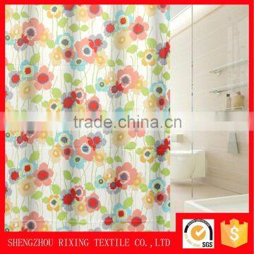 Good quality 100%polyester fabric mini matt woven plain shower curtain