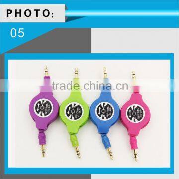 Brand new fashion retractable audio cable from China manufacturer