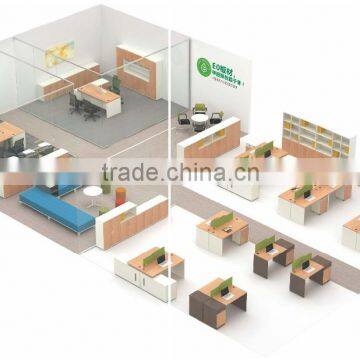 Office Workstation With Decorative Partition Wall Modular Wall Panel System Unique Office Cubicles Quality Choice photo-5
