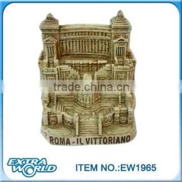 3D Roman polyresin castle souvenir