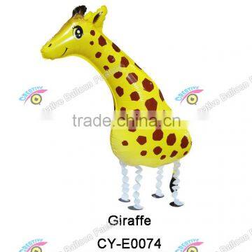 New Set Of Giraffe Walking Pet Balloons Foil Helium Party Balloons Birthday Kid Toy