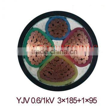 low voltage pvc jacket xlpe insulated 3+1 core copper power cable