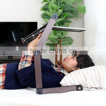 Angle Adjustable Foldable Laptop Notebook Desk Table Fans Stand Portable Bed Tray photo-6
