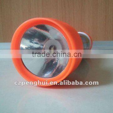 High-intensity 1 led plastic flashlight battery operated flashlight