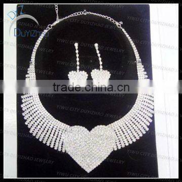 Wholesale heart jewelry set for bride