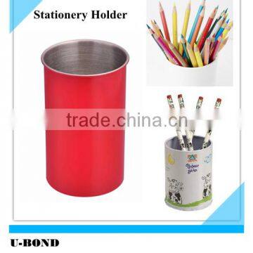 Stainless steel pen holder