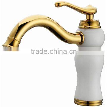 Attractive jade brass kitchen water faucet