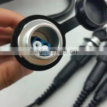 TPU Field Tactical Armored Fiber Optic Patch Cord DLC/UPC-LC/UPC Duplex SM 100M photo-2