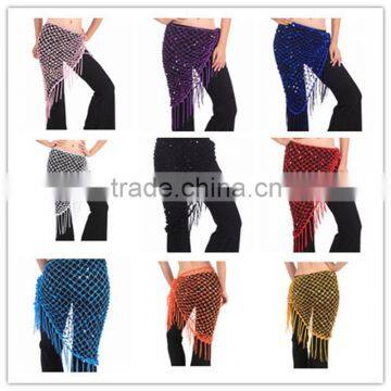 2016 Women Cheap Sexy Triangle Belt Belly Dance Hip Scarves Belly Dancing Waist Belts on Sale