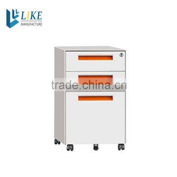 Fashionable office furniture vertical steel filing cabinet with wheels